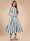 Fg Summer 3 Fancy Wear Weaving Cotton Printed Long Kurti Collection